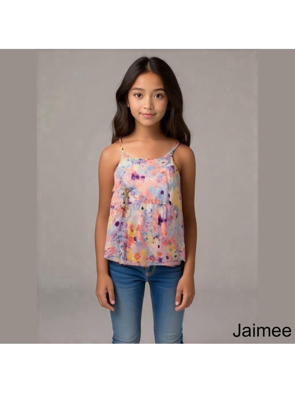Levi’s Kids Girls Floral Multicolor Tank Top